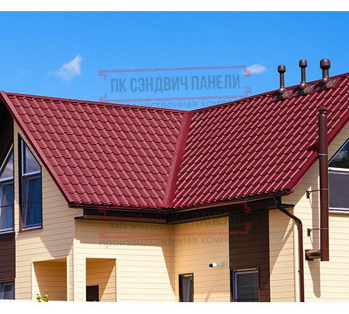 Металлочерепица Экоррей RAL3003 Полиэстер-0.5