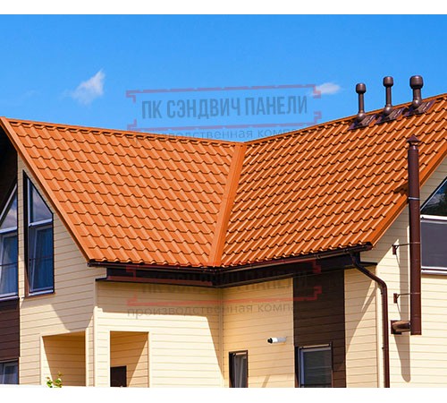 Металлочерепица Экоррей RAL2004 Полиэстер-0.3