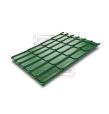 Металлочерепица Экоррей RAL6002 Полиэстер-0.35