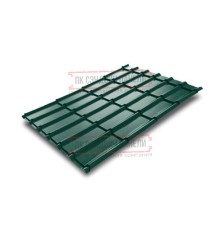 Металлочерепица Экоррей RAL6005 Полиэстер-0.35