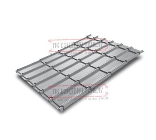 Металлочерепица Экоррей RAL7004 Полиэстер-0.3