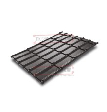 Металлочерепица Экоррей RAL8019 Полиэстер-0.45