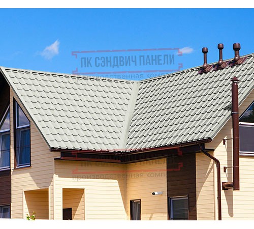 Металлочерепица Экоррей RAL9002 Полиэстер-0.45