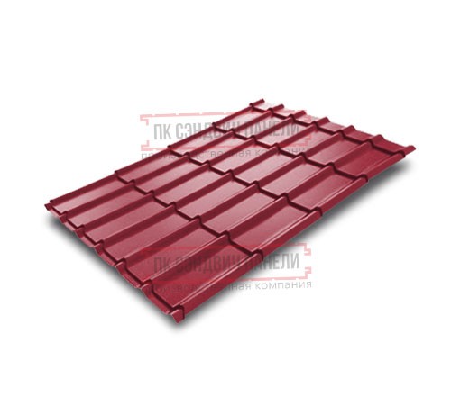 Металлочерепица Экоррей RAL3003 Полиэстер-0.4