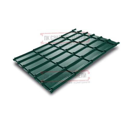 Металлочерепица Экоррей RAL6005 Полиэстер-0.45