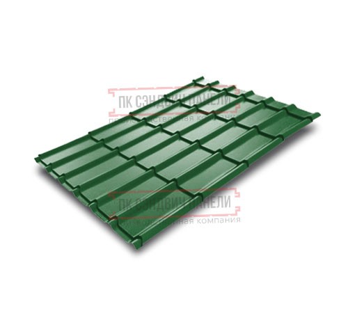 Металлочерепица Экоррей RAL6002 Полиэстер-0.3