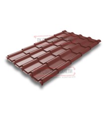 Металлочерепица Камея RR29 GreenCoat Pural-0.5