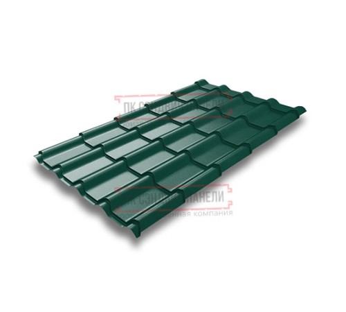 Металлочерепица Камея RAL6005 Drap-0.45