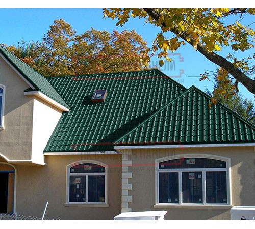 Металлочерепица Камея RAL6005 Drap-0.45