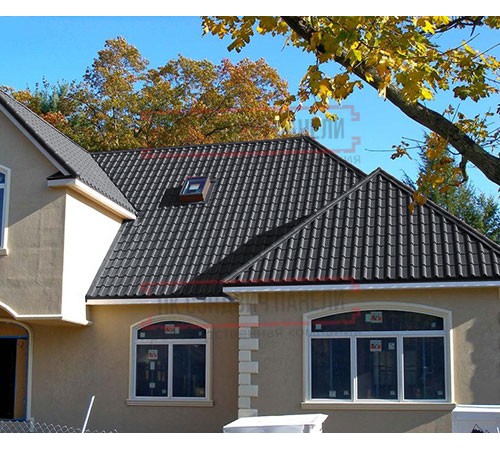 Металлочерепица Камея RAL7024 Quarzit lite-0.5