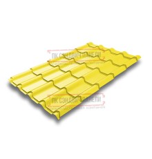 Металлочерепица Камея RAL1018 Полиэстер-0.45