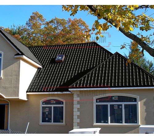 Металлочерепица Камея RAL9005 Rooftop Matte-0.5