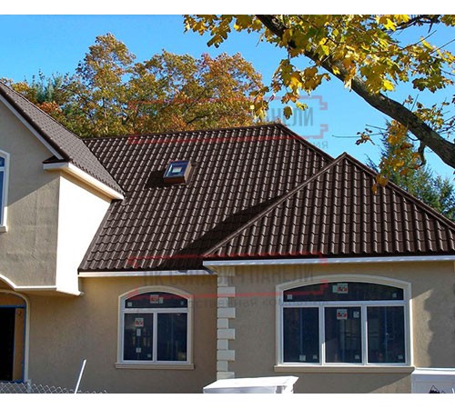 Металлочерепица Камея RAL8017 Rooftop Matte-0.5