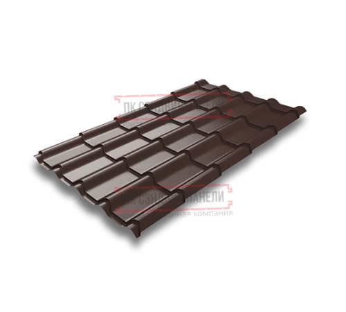 Металлочерепица Камея RAL8017 Drap-0.45