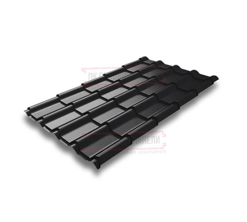 Металлочерепица Камея RAL9005 Quarzit lite-0.5