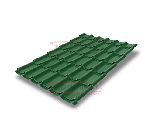 Металлочерепица Классик RAL6002 Полиэстер-0,45