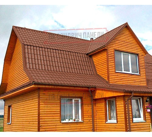 Металлочерепица классик плюс RAL8004 Drap-0.45