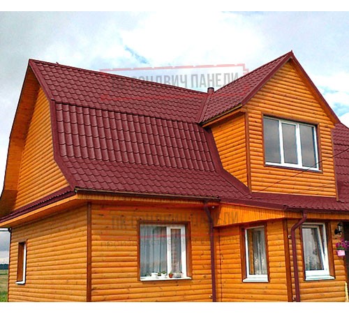 Металлочерепица классик плюс RAL3011 Полиэстер-0.45