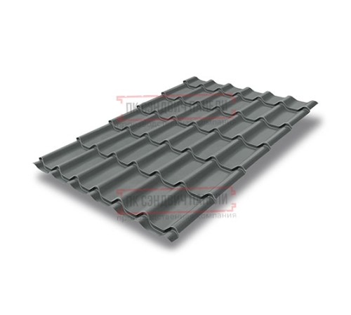 Металлочерепица Классик RAL7005 Полиэстер-0,45