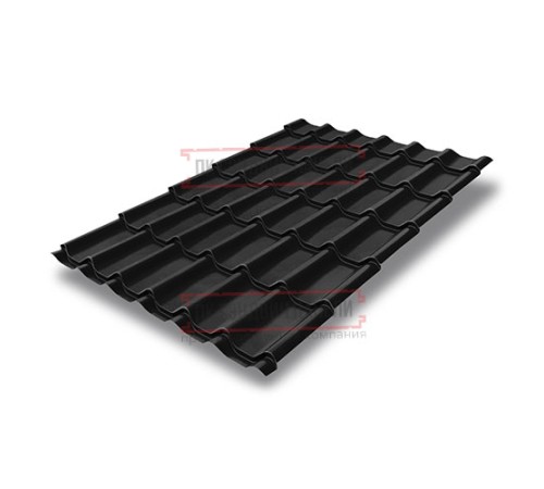 Металлочерепица классик плюс RAL9005 Drap-0.45