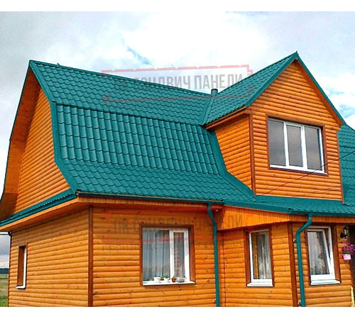 Металлочерепица классик плюс RAL5021 Полиэстер-0.45