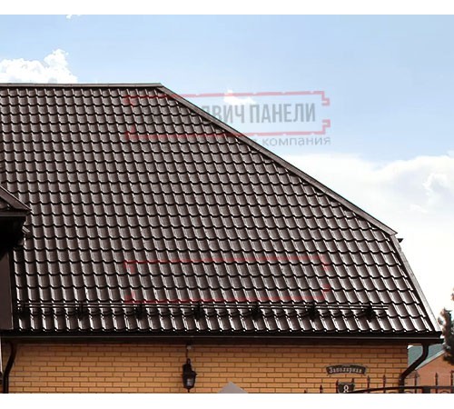 Металлочерепица Классик RAL8017 Rooftop Matte-0,5