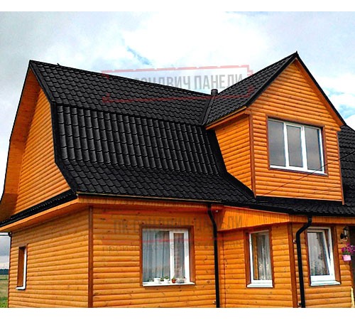 Металлочерепица классик плюс RAL9005 Quarzit lite-0.5