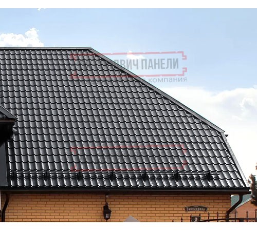 Металлочерепица Классик RAL7024 Rooftop Matte-0,5
