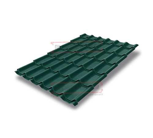 Металлочерепица Классик RAL6005 Velur-0,5