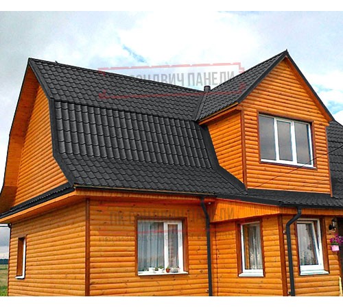 Металлочерепица классик плюс RAL9004 Полиэстер-0.45