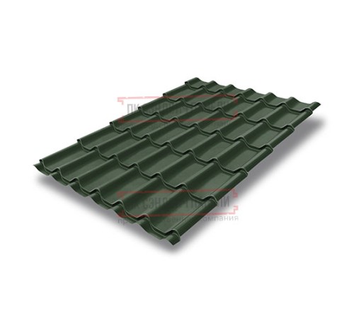 Металлочерепица Классик RAL6020 Velur-0,5