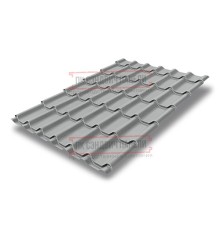 Металлочерепица классик плюс RAL9006 Satin-0.5