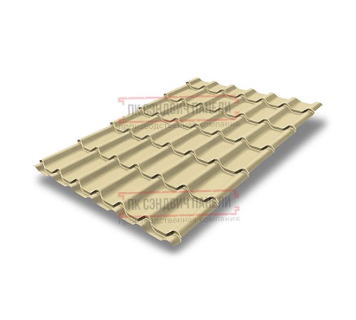 Металлочерепица Классик RAL1014 Полиэстер-0,45