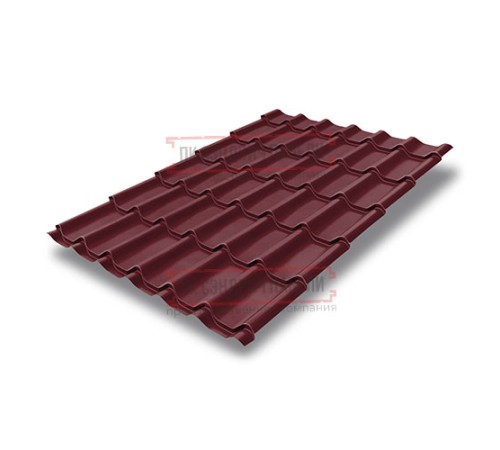 Металлочерепица Классик RAL3005 Velur-0,5