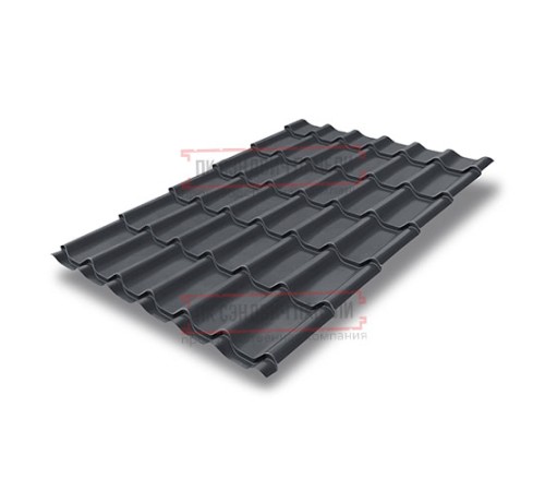 Металлочерепица Классик RAL7024 Quarzit lite-0,5