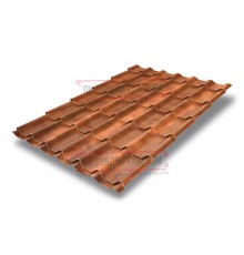 Металлочерепица классик плюс Orange Safari Twincolor-0.5