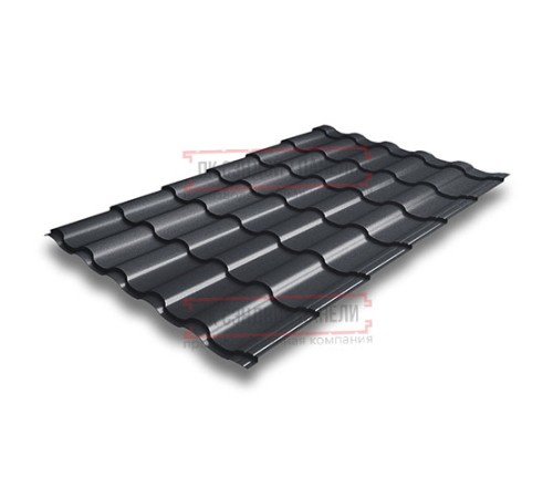 Металлочерепица Кредо RAL7024 Velur-0,5