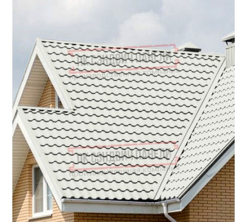 Металлочерепица Кредо RAL9003 Drap-0,45