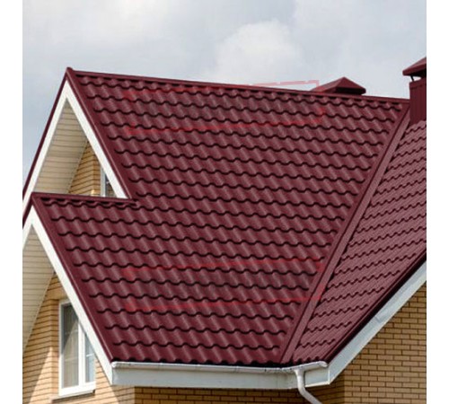 Металлочерепица Кредо RAL3005 Drap-0,45