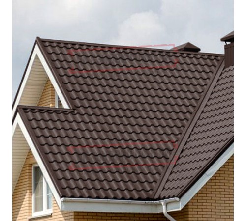 Металлочерепица Кредо RR887 GreenСoat Pural-0,5