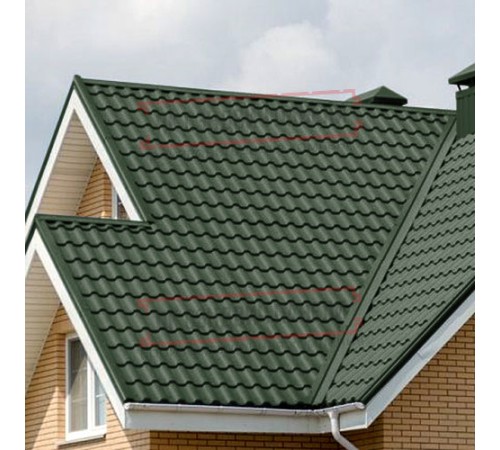 Металлочерепица Кредо RR11 GreenСoat Pural-0,5