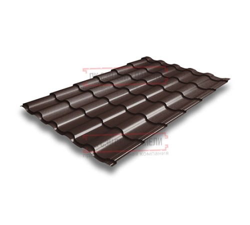 Металлочерепица Кредо RAL8017 Rooftop Matte-0,5