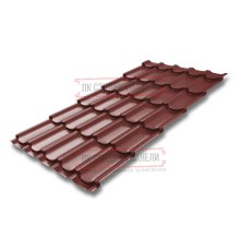 Металлочерепица Квинта плюс RAL3009 Velur-0.5