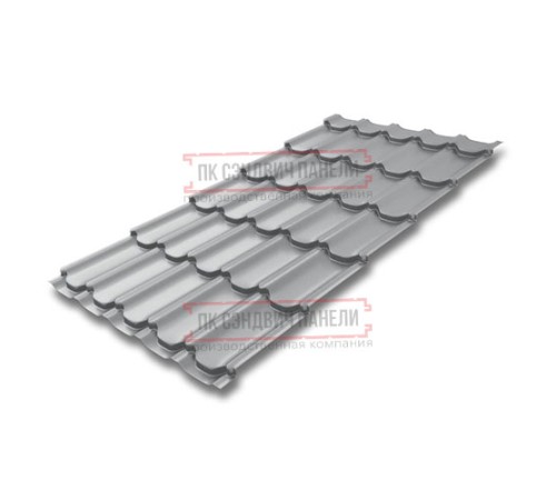 Металлочерепица Квинта плюс RAL7004 Satin-0.5