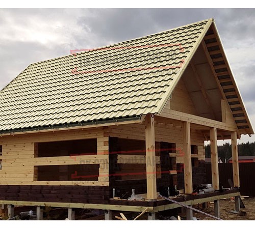 Металлочерепица Квинта плюс RAL1014 Satin-0.5