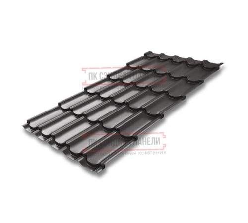 Металлочерепица Квинта плюс RR32 GreenCoat Pural-0.5