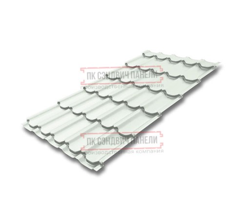 Металлочерепица Квинта плюс RAL9003 Полиэстер-0.45