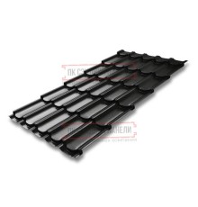 Металлочерепица Квинта плюс RAL9005 Quarzit lite-0.5