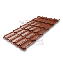 Металлочерепица Квинта плюс Brown Safari Twincolor-0.45