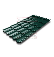 Металлочерепица Квинта плюс 3D RAL6005 Satin-0,5